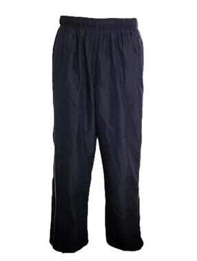 Tek Gear Men’s Large Black Track Pants Athletic Windbreaker Joggers 32x30